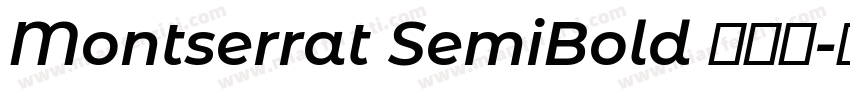 Montserrat SemiBold 半粗体字体转换